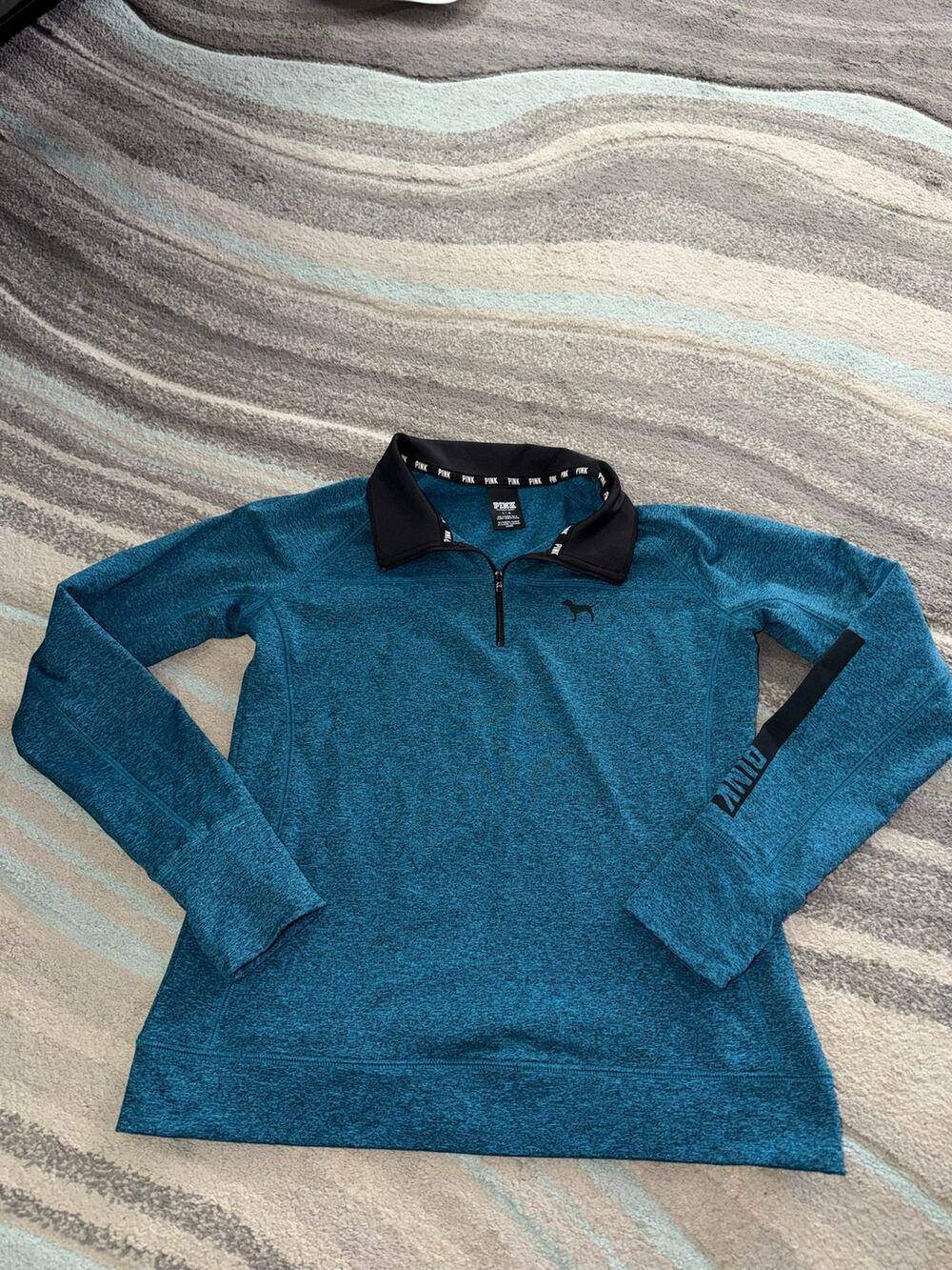 Victoria's Secret PINK brand quarter-zip pullover top Large